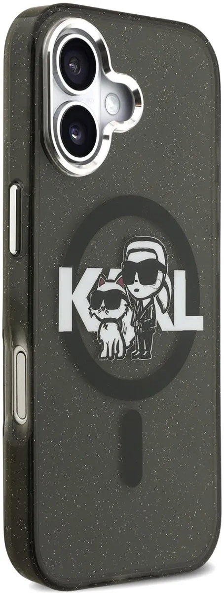 Karl Lagerfeld Back Cover Case iPhone 17 - Zwart - MagSafe