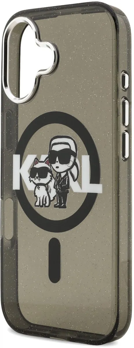 Karl Lagerfeld Back Cover Case iPhone 17 - Zwart - MagSafe