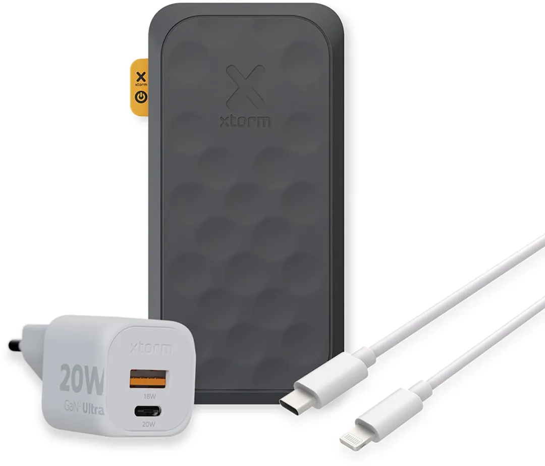 Xtorm Fuel Series 5 FS5101/XEC020/USBL Powerbank 10.000mAh - 20 Stuks (5x4) - Zwart