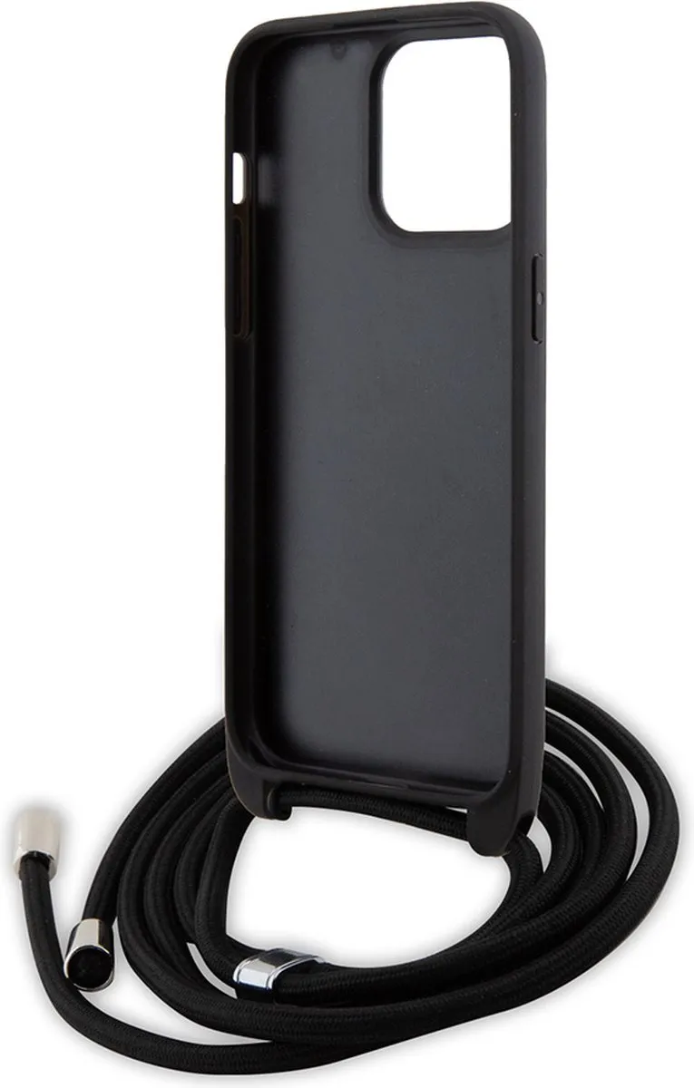 Karl Lagerfeld iPhone 15 Pro Max Hoesje - Effen Zwart