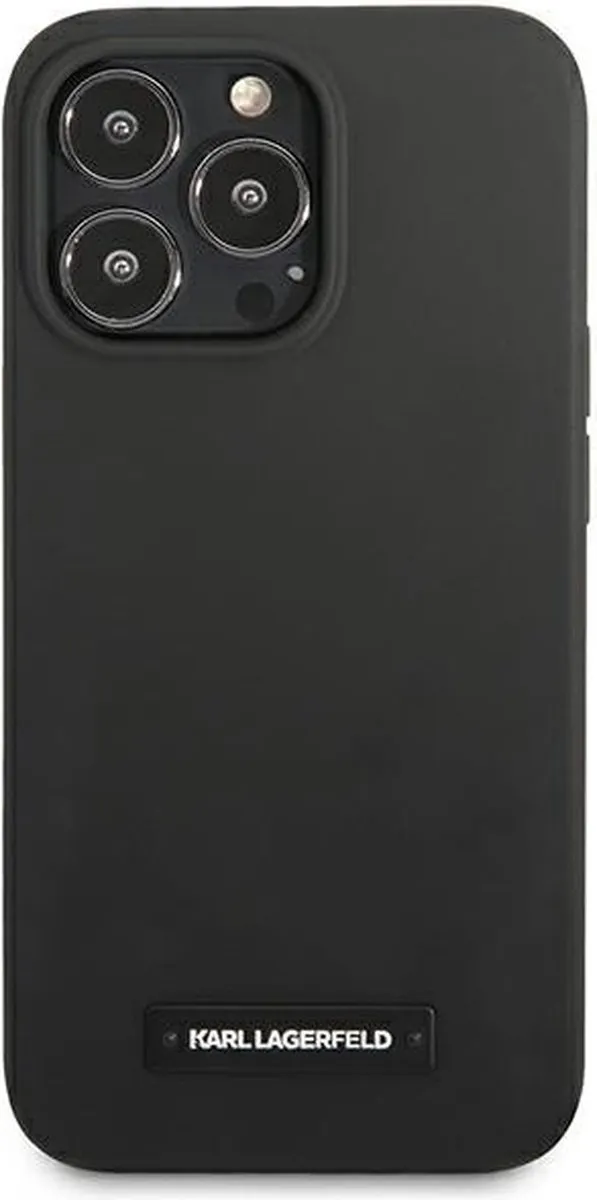 Karl Lagerfeld KLHCP13LSLMP1K iPhone 13 Pro Hoesje - Zwart