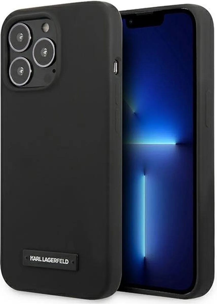 Karl Lagerfeld KLHCP13LSLMP1K iPhone 13 Pro Hoesje - Zwart
