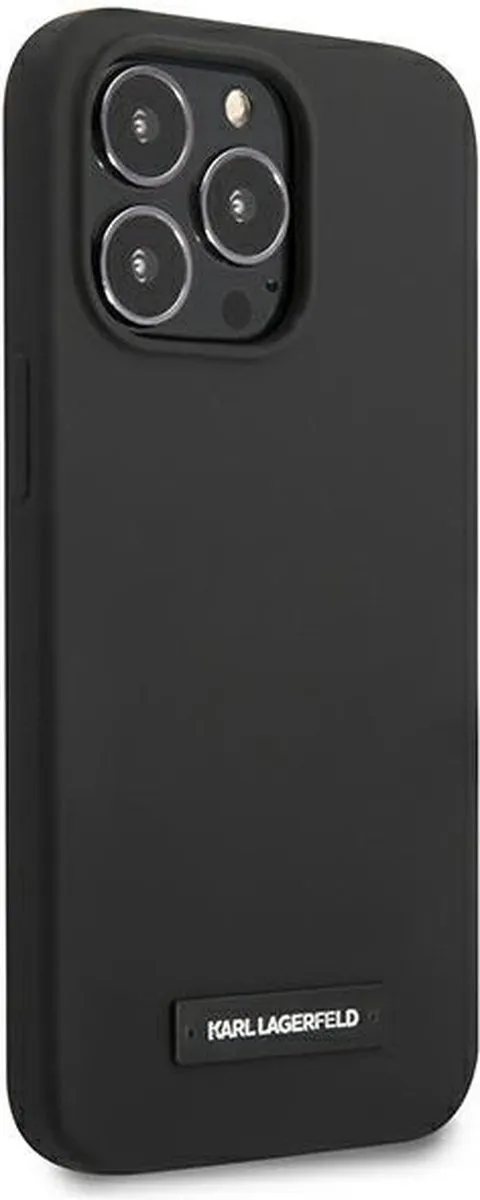 Karl Lagerfeld KLHCP13LSLMP1K iPhone 13 Pro Hoesje - Zwart