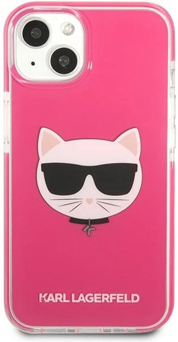 Karl Lagerfeld KLHCP13STPECPI iPhone 13 mini Hardcase - Roze