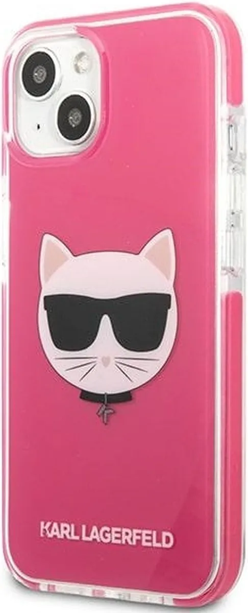 Karl Lagerfeld KLHCP13STPECPI iPhone 13 mini Hardcase - Roze