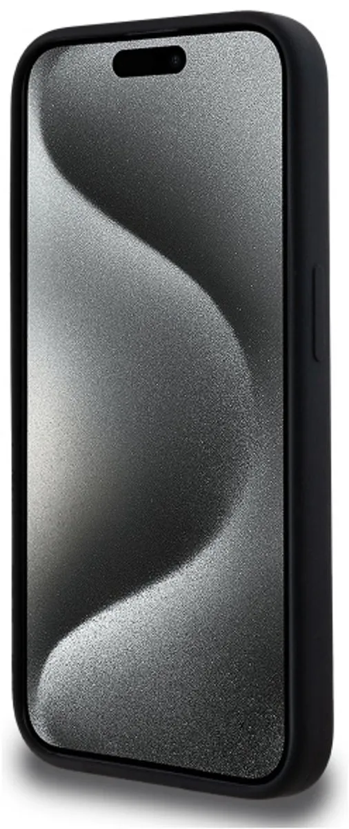 Karl Lagerfeld iPhone 15 Pro Hoesje Magnetisch - Siliconen Karl Print - Transparent