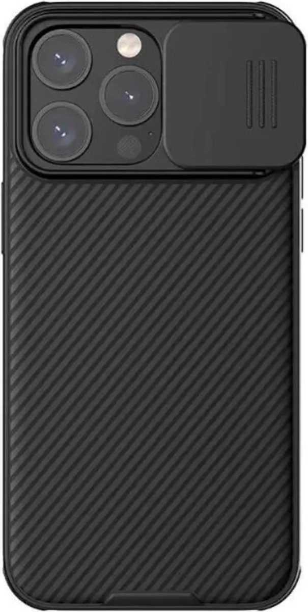 Nillkin CamShield Hoesje iPhone 15 Pro Max - Zwart