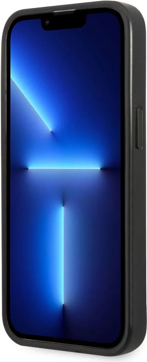 Karl Lagerfeld Saffiano Plaque Back Case - iPhone 13 Pro Max - Zwart