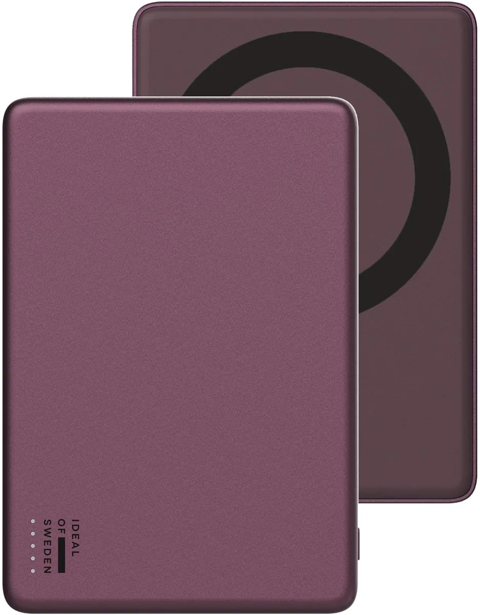 iDeal of Sweden Slanke Powerbank MagSafe 5000mAh - 20W - Kersenlak