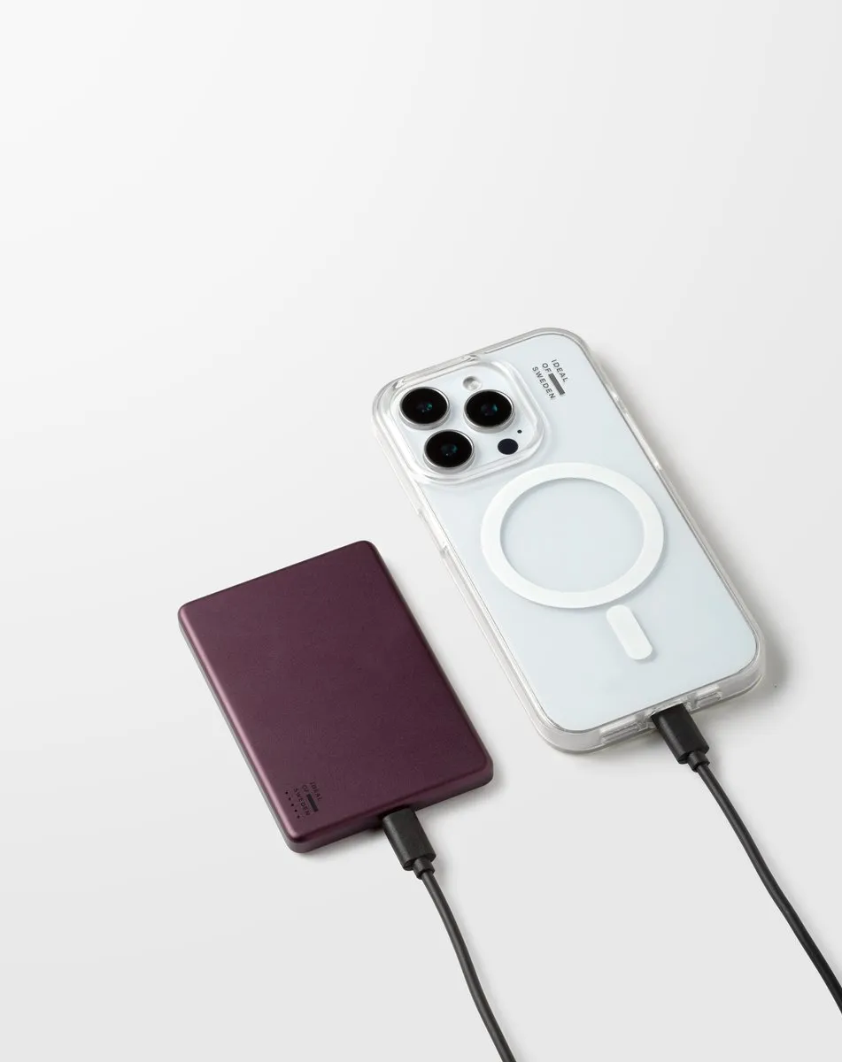 iDeal of Sweden Slanke Powerbank MagSafe 5000mAh - 20W - Kersenlak