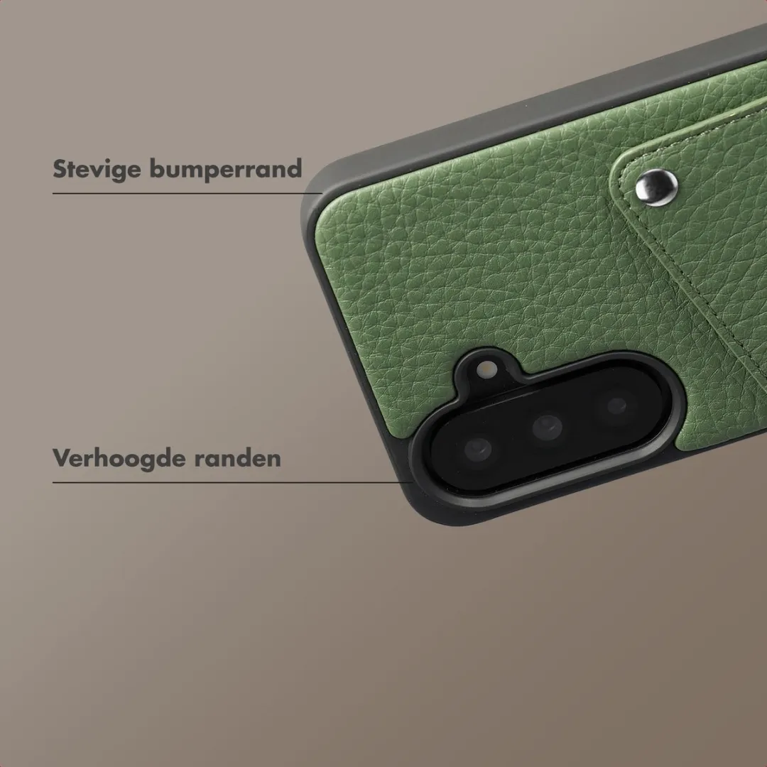 Selencia Hoesje Samsung Galaxy A37 - Sage Green - 2 Pasjes - afbeelding 6 van 6