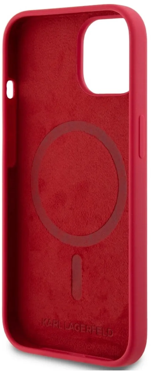 Karl Lagerfeld Siliconen Karl&Choupette Hoesje iPhone 15 - Transparent