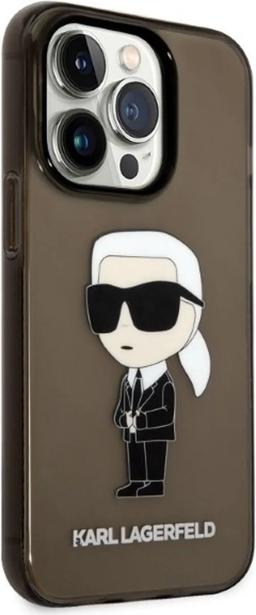 Karl Lagerfeld KLHCP14XHNIKTCK iPhone 14 Pro Max Hardcase - Zwart