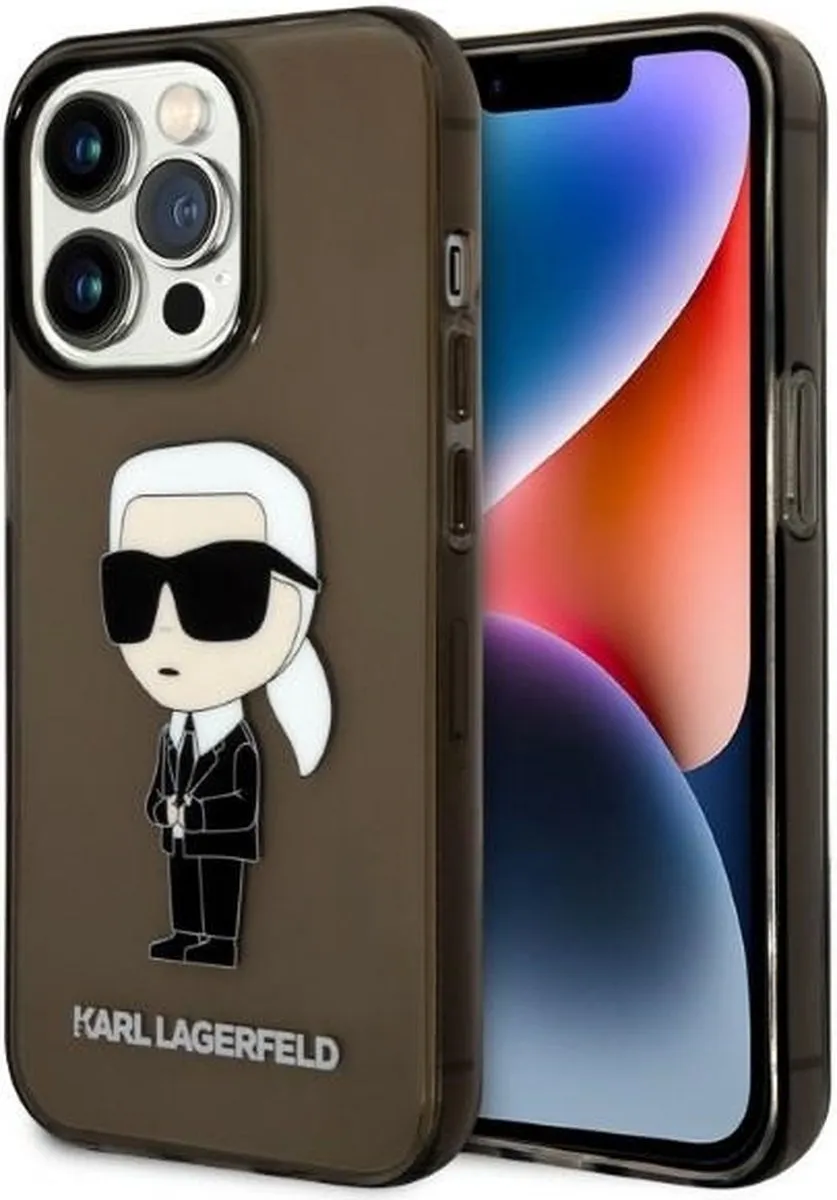 Karl Lagerfeld KLHCP14XHNIKTCK iPhone 14 Pro Max Hardcase - Zwart