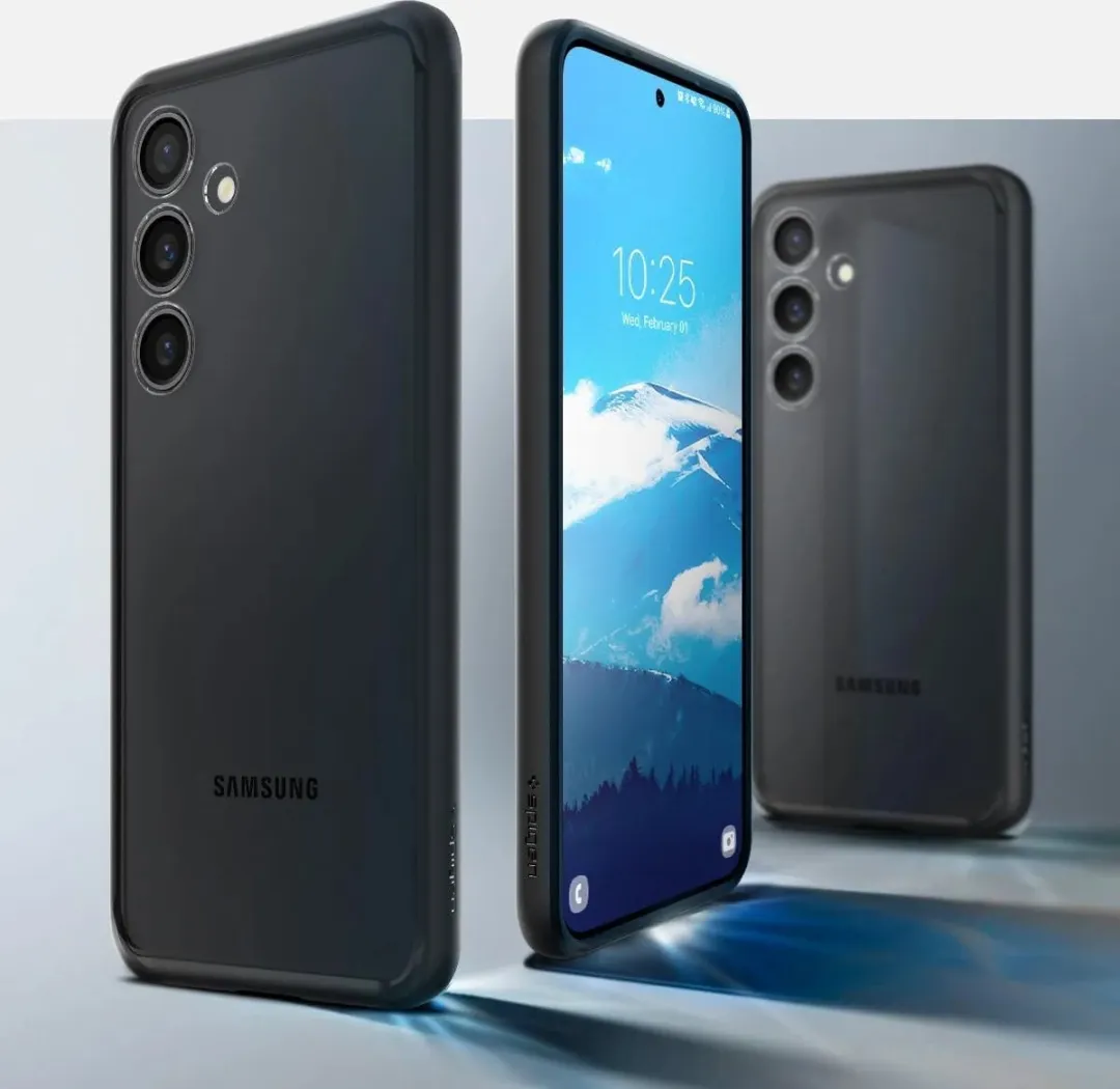 Spigen Samsung Galaxy S24+ Ultra Hybrid Hoesje - Matte Zwart