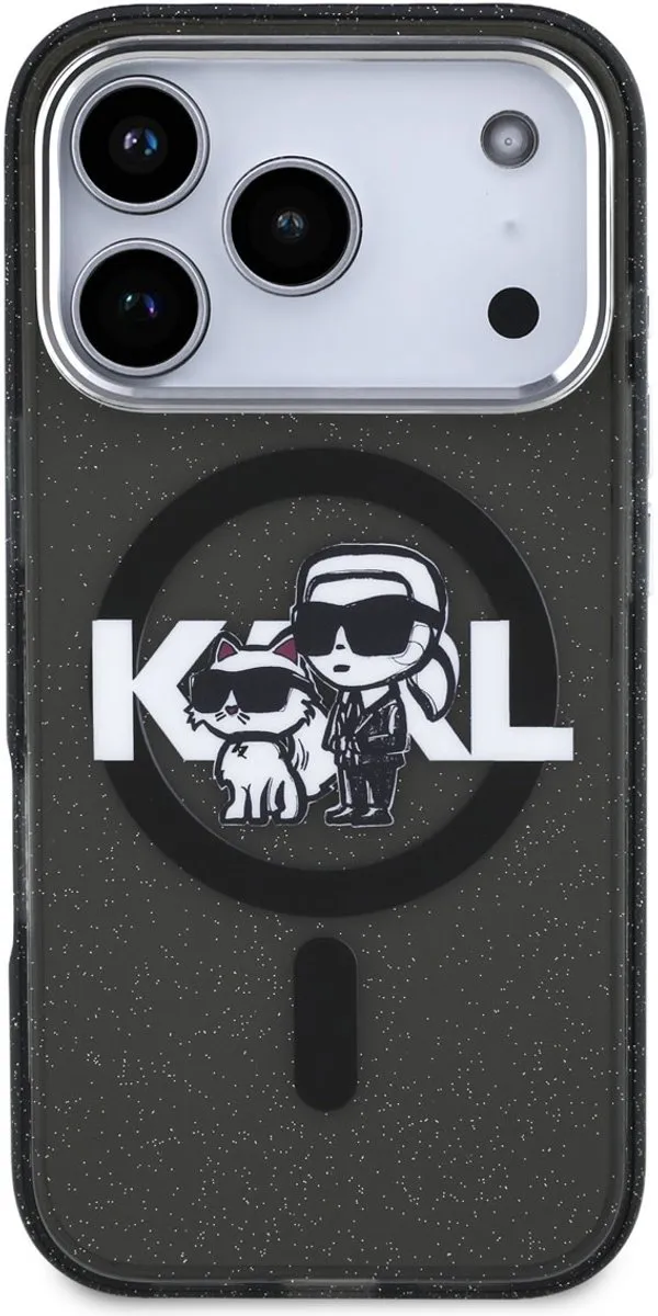 Karl Lagerfeld Back Cover Case iPhone 17 Pro - Zwart - MagSafe