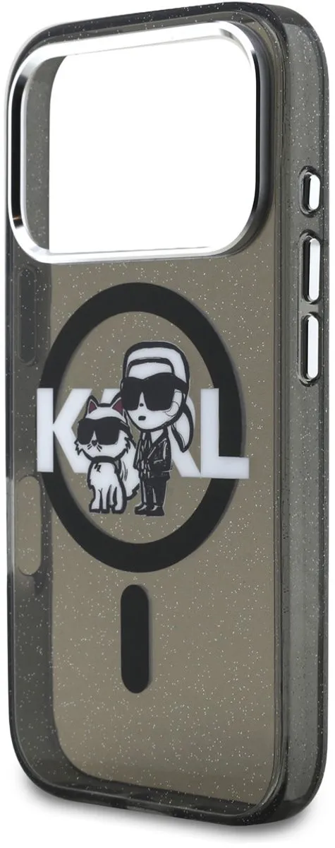 Karl Lagerfeld Back Cover Case iPhone 17 Pro - Zwart - MagSafe