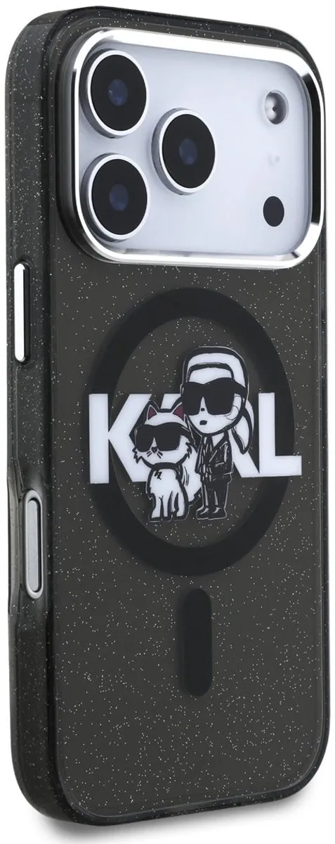Karl Lagerfeld Back Cover Case iPhone 17 Pro - Zwart - MagSafe