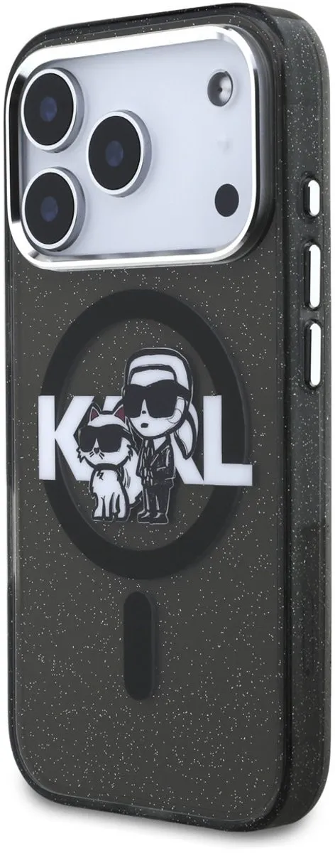 Karl Lagerfeld Back Cover Case iPhone 17 Pro - Zwart - MagSafe