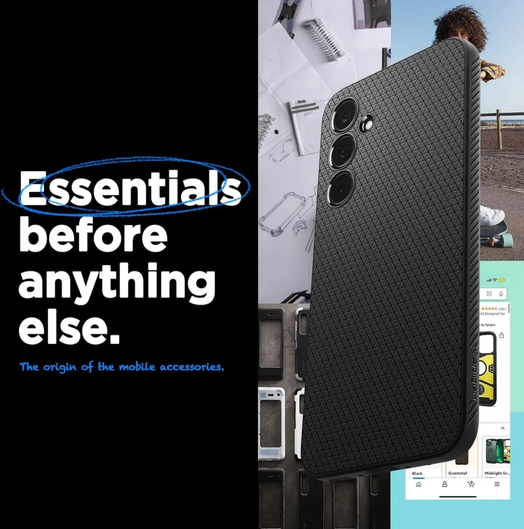 Spigen Liquid Air Back Cover Hoesje - Samsung Galaxy A35 5G - Zwart