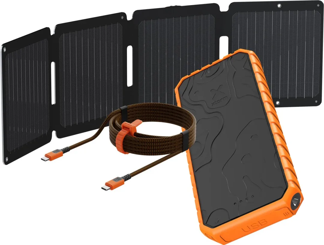 Xtorm SolarBooster 28W + Rugged Powerbank 20.000mAh