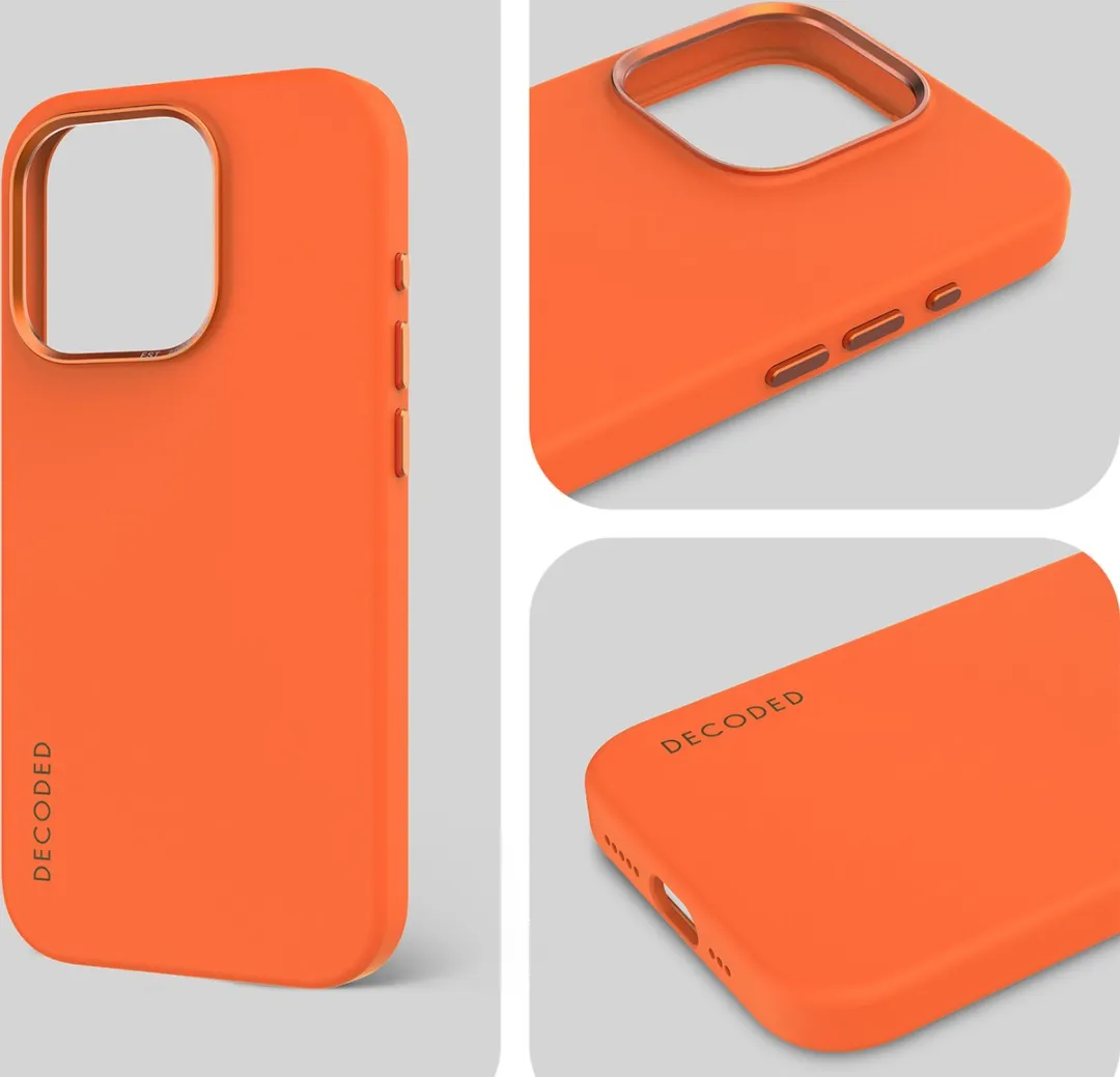 Decoded Siliconen Hoesje iPhone 15 Pro Max D24IPO15PMBCS9AH - Apricot Oranje