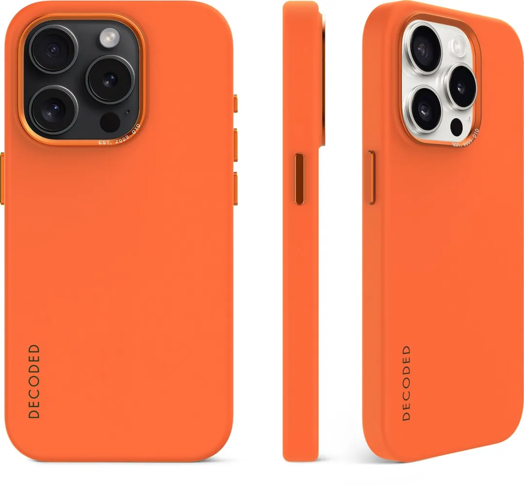 Decoded Siliconen Hoesje iPhone 15 Pro Max D24IPO15PMBCS9AH - Apricot Oranje