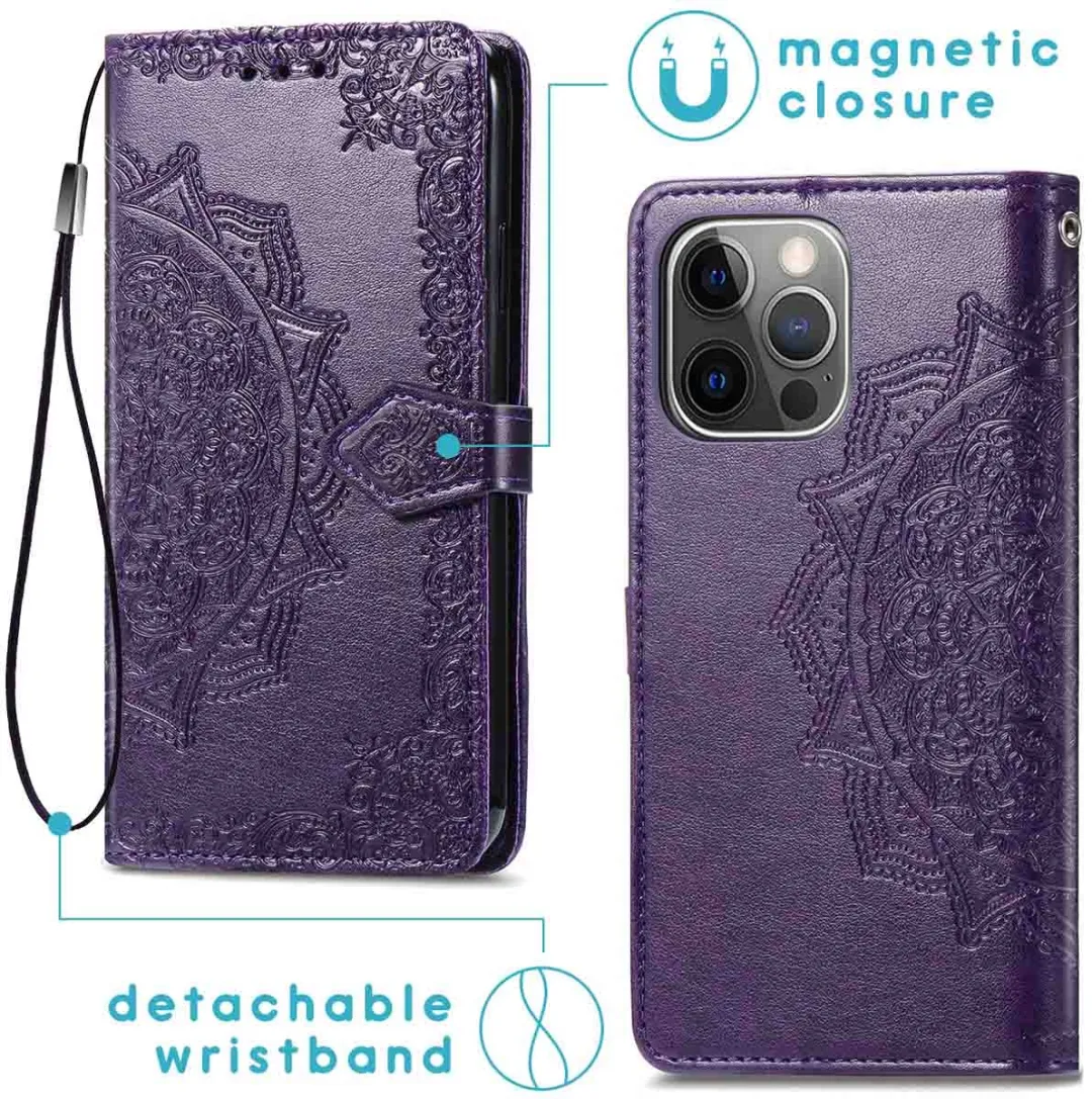 Imoshion Hoesje iPhone 13 Pro - 3 Pasjes - Paars