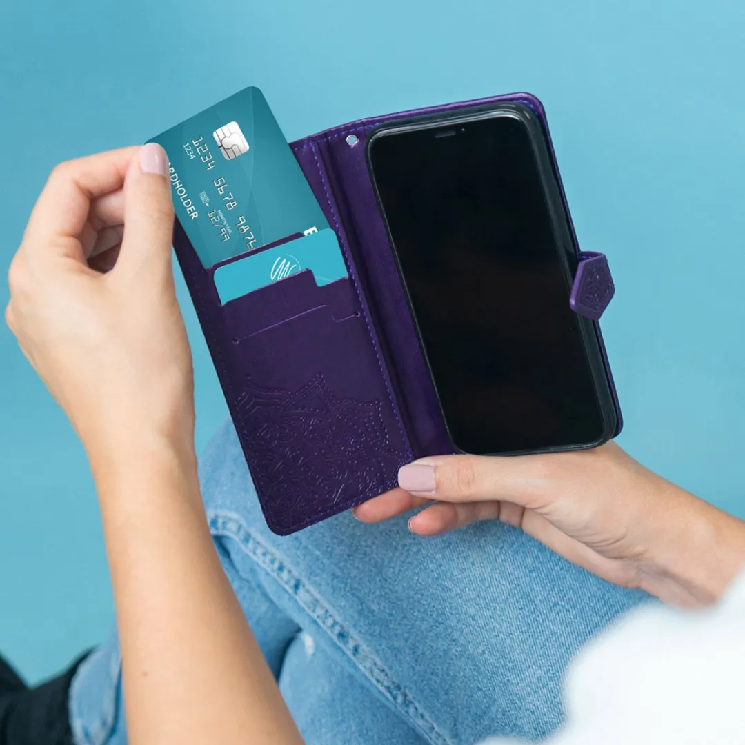 Imoshion Hoesje iPhone 13 Pro - 3 Pasjes - Paars