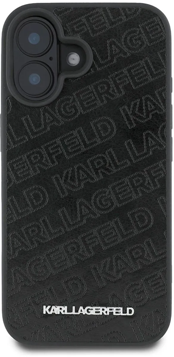 Karl Lagerfeld KLHCP16SPQKPMK Hoesje - iPhone 16 - Zwart - afbeelding 6 van 6