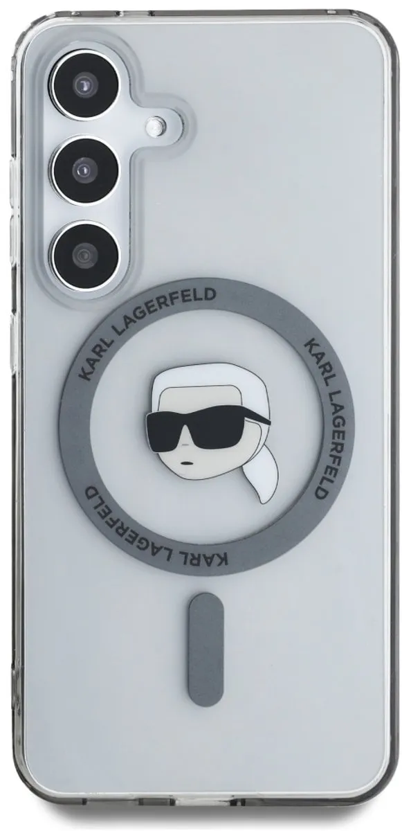Karl Lagerfeld Harde Hoes Samsung Galaxy S25 - Transparent - 1 Kaartvak