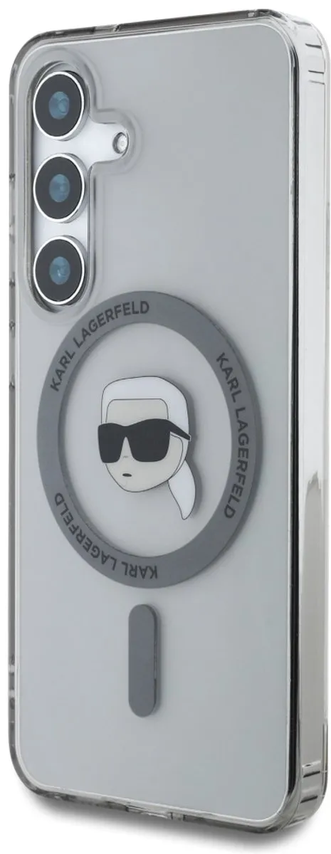 Karl Lagerfeld Harde Hoes Samsung Galaxy S25 - Transparent - 1 Kaartvak