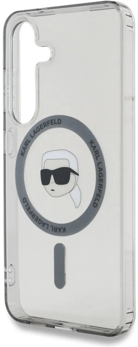 Karl Lagerfeld Harde Hoes Samsung Galaxy S25 - Transparent - 1 Kaartvak