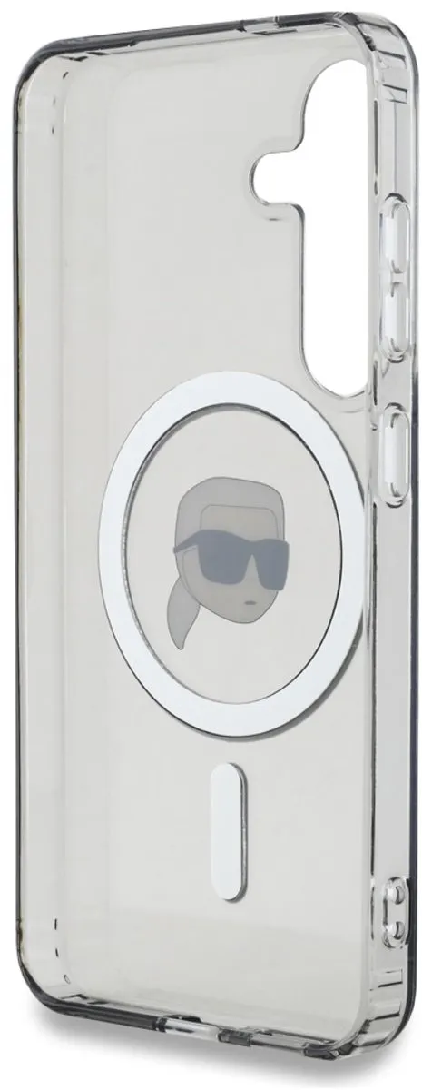 Karl Lagerfeld Harde Hoes Samsung Galaxy S25 - Transparent - 1 Kaartvak