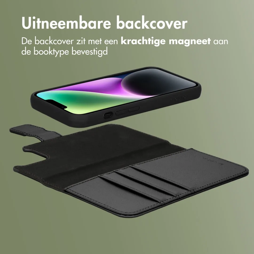 Imoshion iPhone 14 Hoesje 2-in-1 Bookcase - 3 Pasjes - Zwart