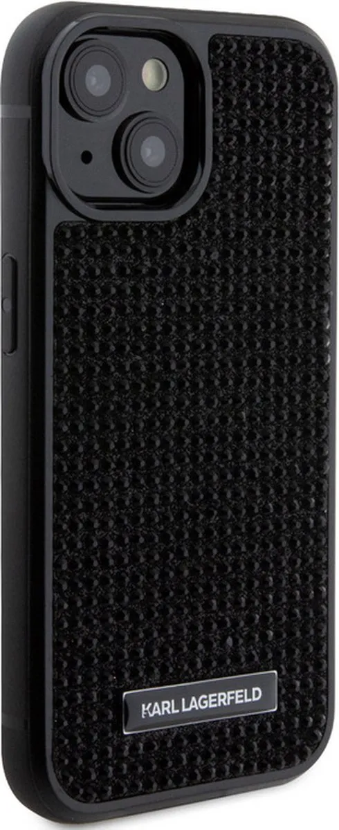 Karl Lagerfeld Rhinestone Back Case iPhone 15 - Zwart