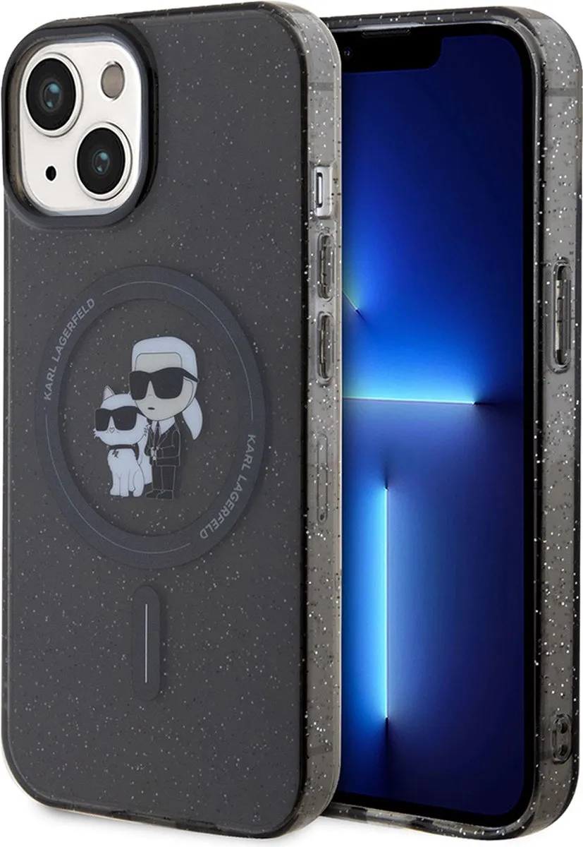Karl Lagerfeld iPhone 15 Plus Backcase - Effen Grijs - TPU