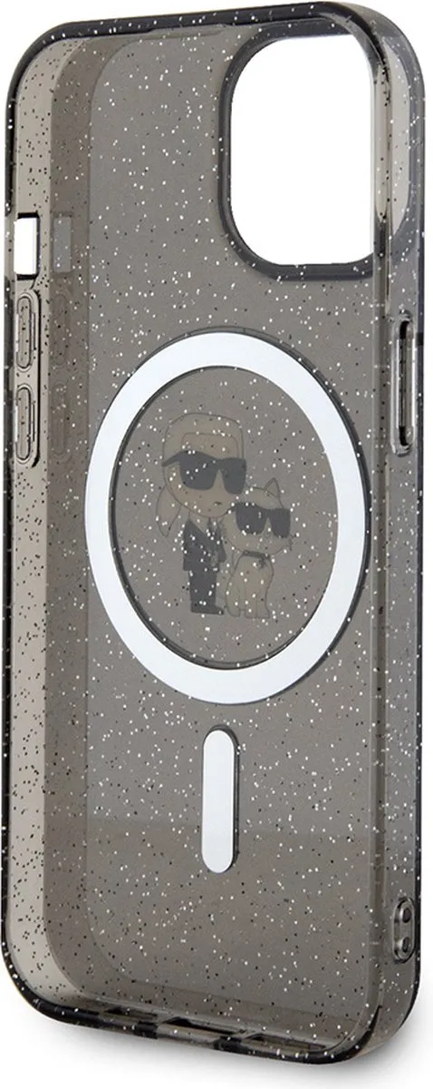 Karl Lagerfeld iPhone 15 Plus Backcase - Effen Grijs - TPU