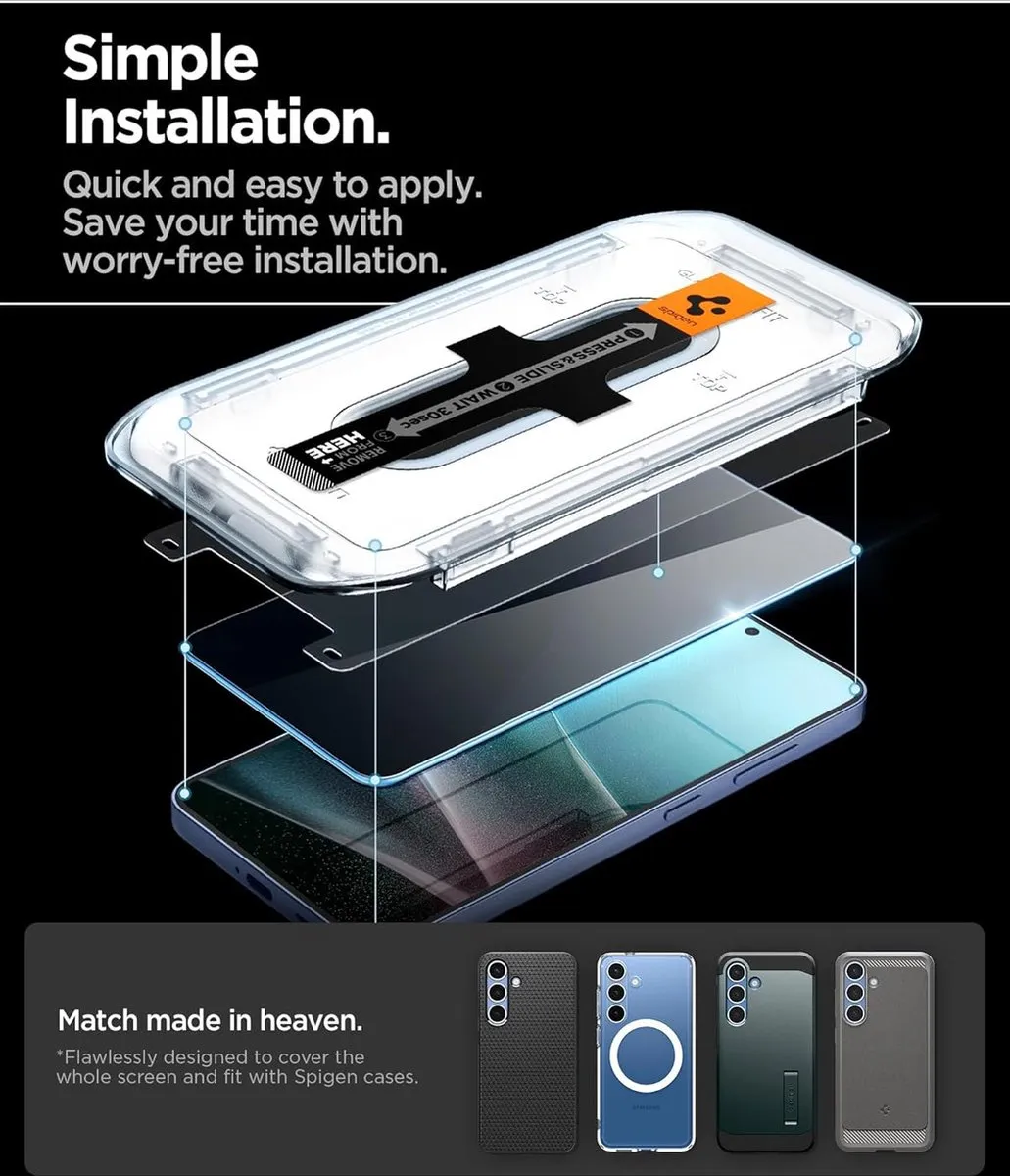 Spigen Galaxy S25 Plus Privacy Screenprotector - 2 Stuks