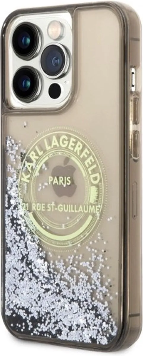 Karl Lagerfeld KLHCP14XLCRSGRK iPhone 14 Pro Max Hardcase - Zwart