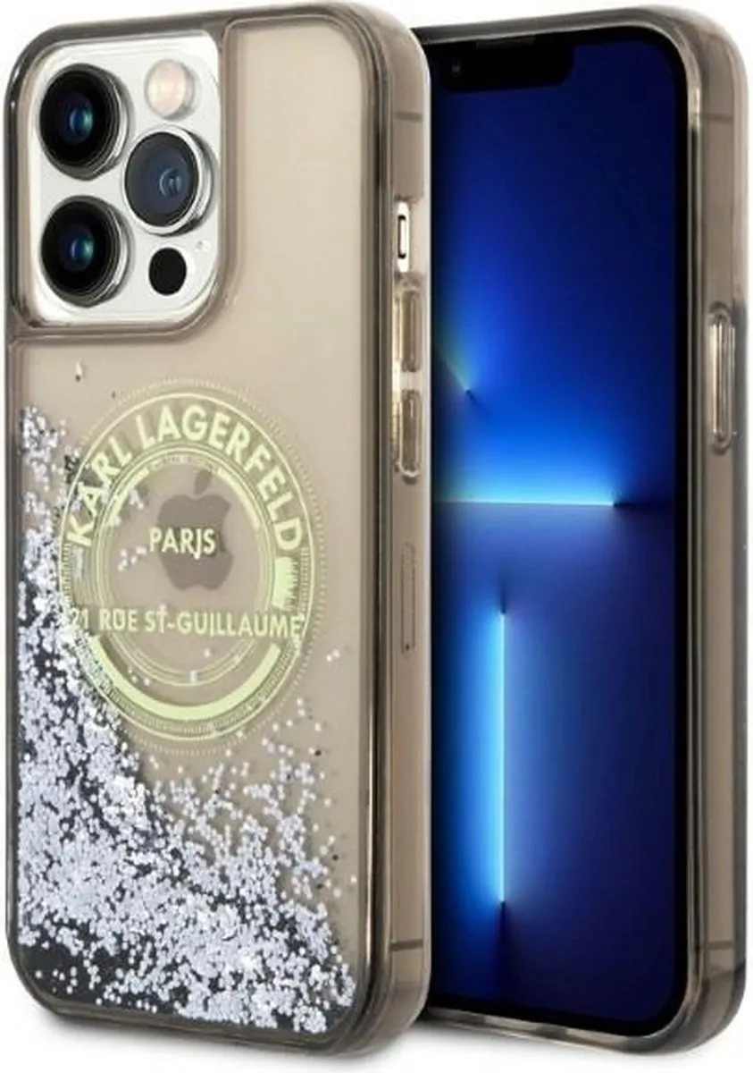 Karl Lagerfeld KLHCP14XLCRSGRK iPhone 14 Pro Max Hardcase - Zwart