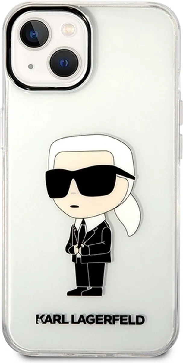 Karl Lagerfeld KLHCP14MHNIKTCT iPhone 14 Plus Hoesje - Transparant