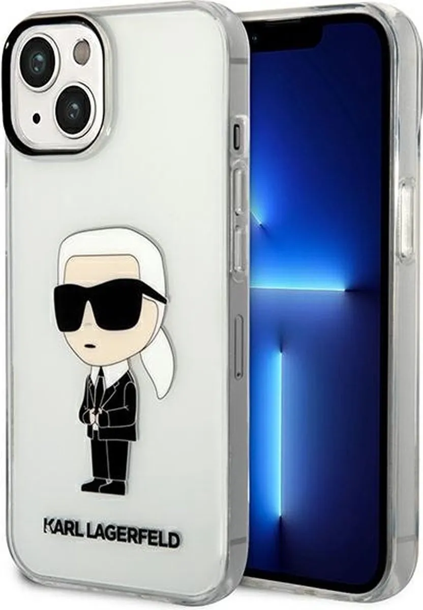Karl Lagerfeld KLHCP14MHNIKTCT iPhone 14 Plus Hoesje - Transparant