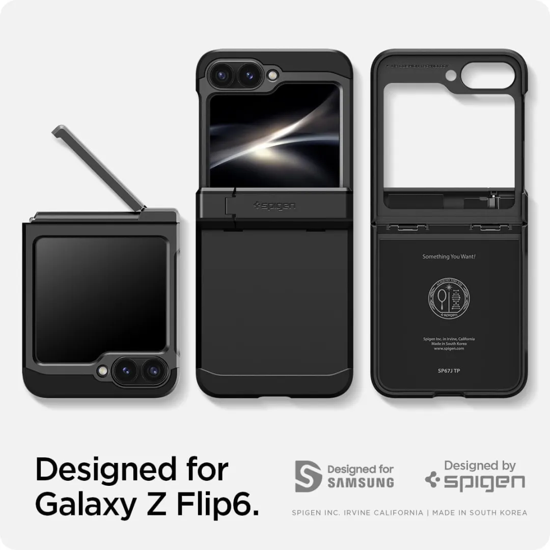 Spigen Tough Armor Back Cover Zwart - Samsung Galaxy Z Flip 6