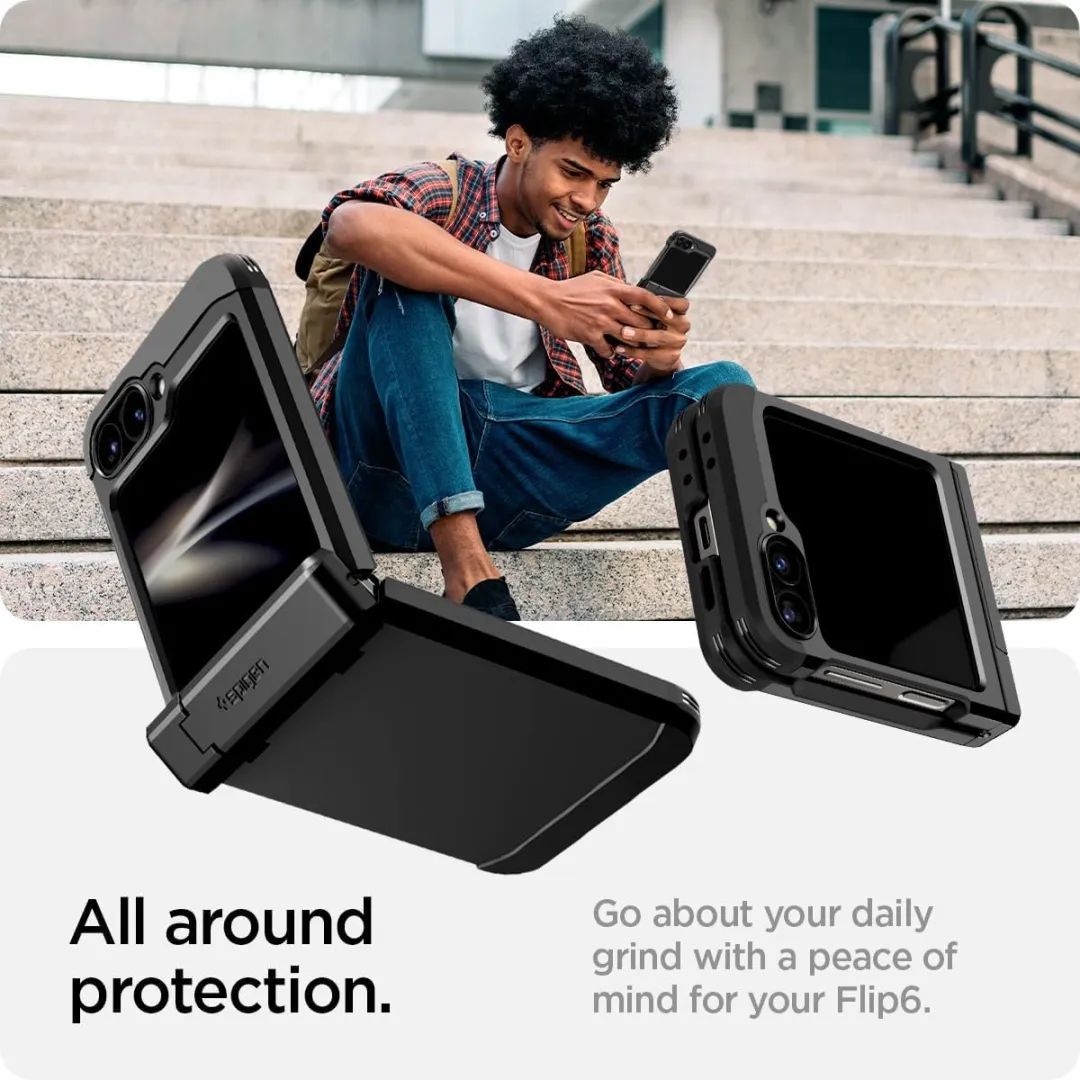 Spigen Tough Armor Back Cover Zwart - Samsung Galaxy Z Flip 6