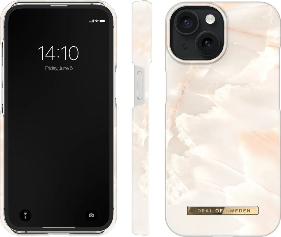 iDeal of Sweden iPhone 15 Backcover Rose Pearl Marble - IDFC-I2361-257