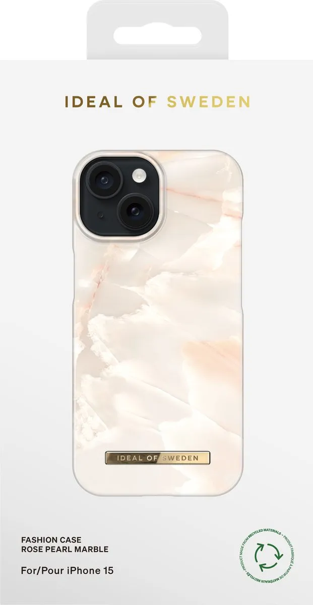 iDeal of Sweden iPhone 15 Backcover Rose Pearl Marble - IDFC-I2361-257 - afbeelding 6 van 6
