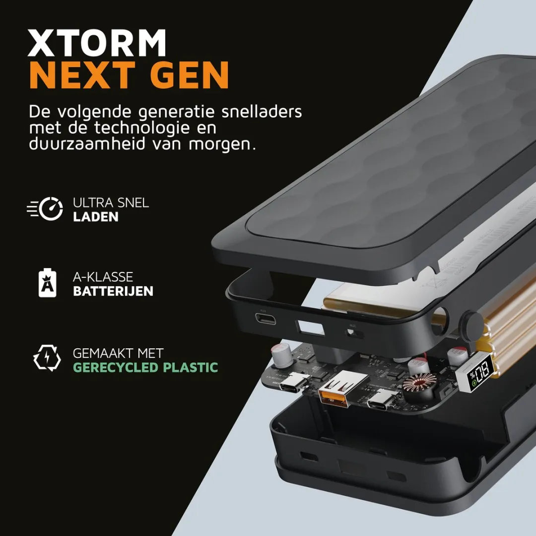 Xtorm Fuel Series 5 FS5451 Powerbank 45000mAh - 67W - Zwart - afbeelding 6 van 6