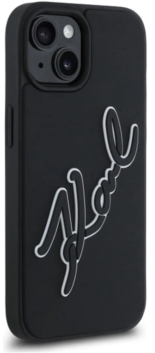 Karl Lagerfeld iPhone 15 6.1 Hoesje 3D Hardcase - Transparent
