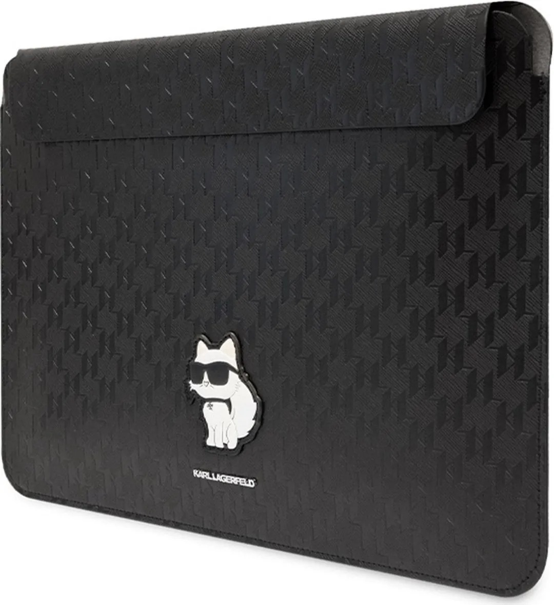 Karl Lagerfeld Saffiano Choupette Laptoptas 14" - Zwart